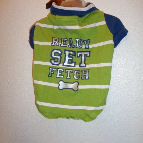 MARTHA Stewart Pets  Dog Polo Size Medium Ready Set Fetch - Picture 1 of 9
